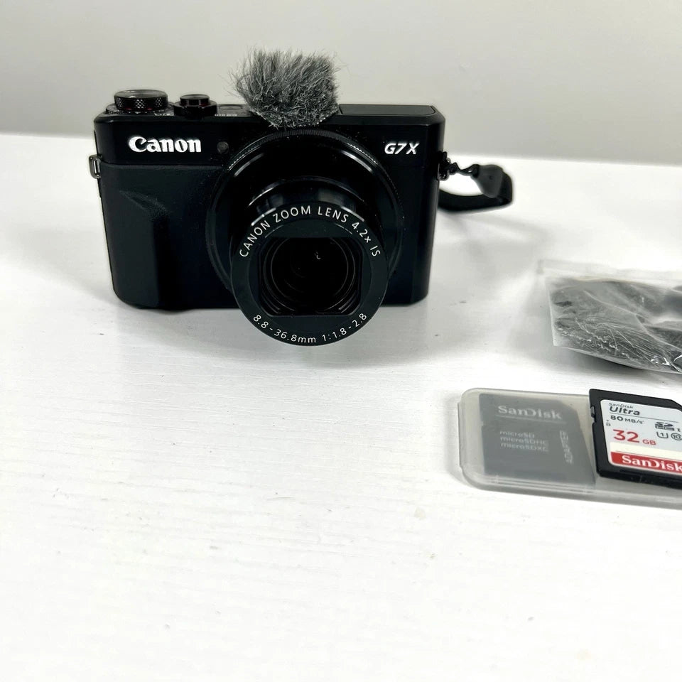 Canon PowerShot G7 X Mark II 20.1MP Compact Digital Camera 2 Batteries + Charger